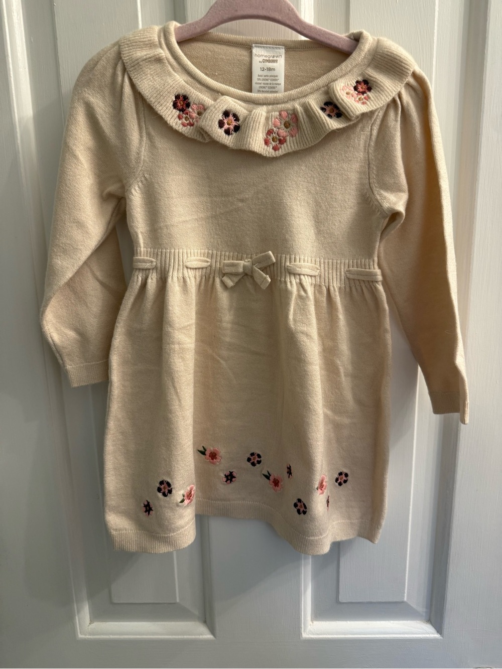 NWT Homegrown by Gymboree Embroidered Sweater Dress 12-18M